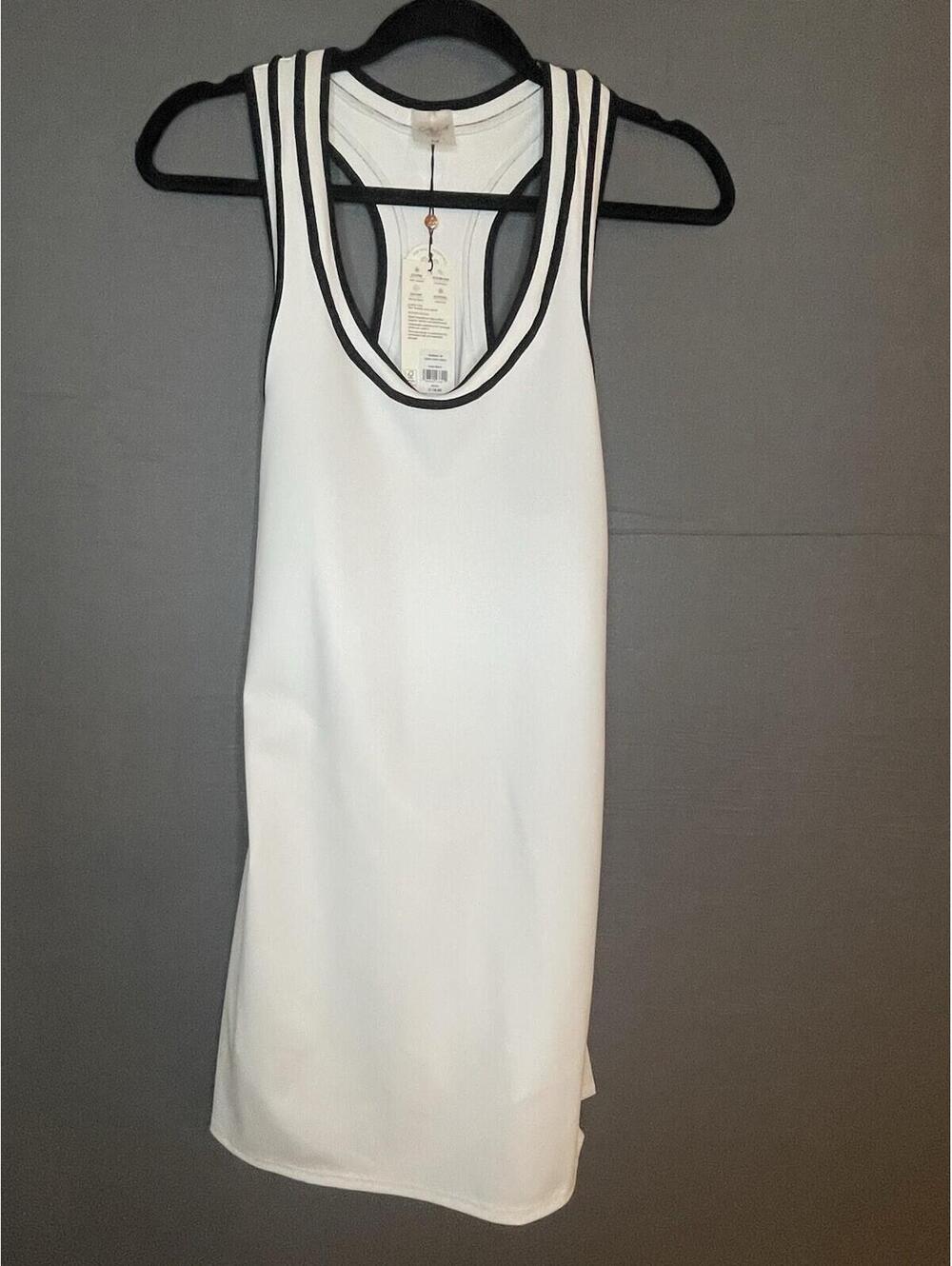 CALIA NWT Doubles Tennis Court Dress - White/Black (Medium)